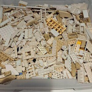 Bulk lot of white beige Lego